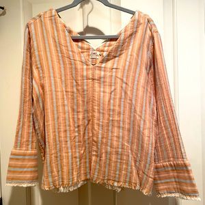 Faherty Organic Cotton V-Neck Pullover